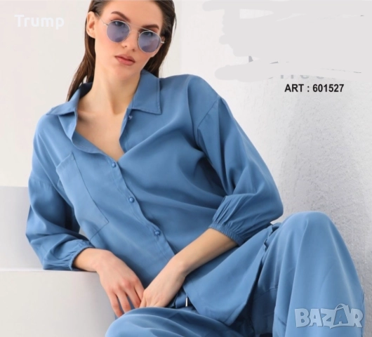 - 40 % красив дамски комплект от панталон с риза