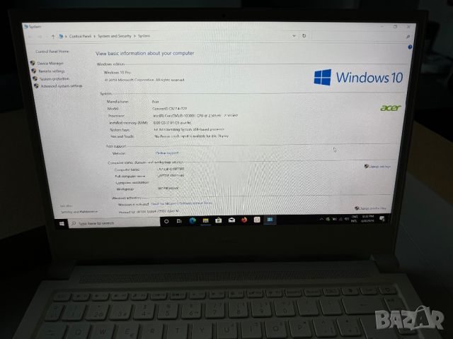 НОВ! Лаптоп за Дизайнери Acer ConceptD 3 Pro CN314-72P - 14", IPS, i5-10300H, 8GB RAM, 512GB SSD!, снимка 8 - Лаптопи за работа - 46059143