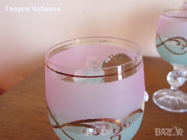 Кристални чаши на Бохемия, снимка 5 - Чаши - 45034070