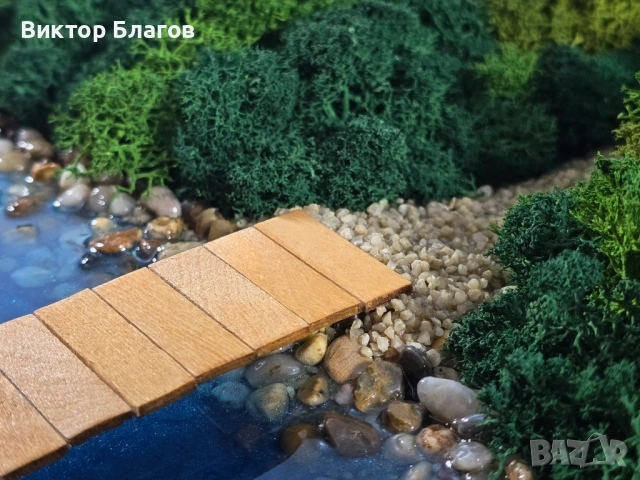 Картина от скандинавски мъх и епоксидна смола, снимка 7 - Картини - 53878637