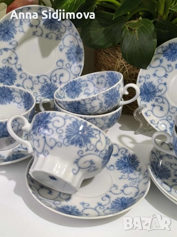 Руски порцелан ЛФЗ двоен сет за чай , снимка 5 - Чаши - 51854494