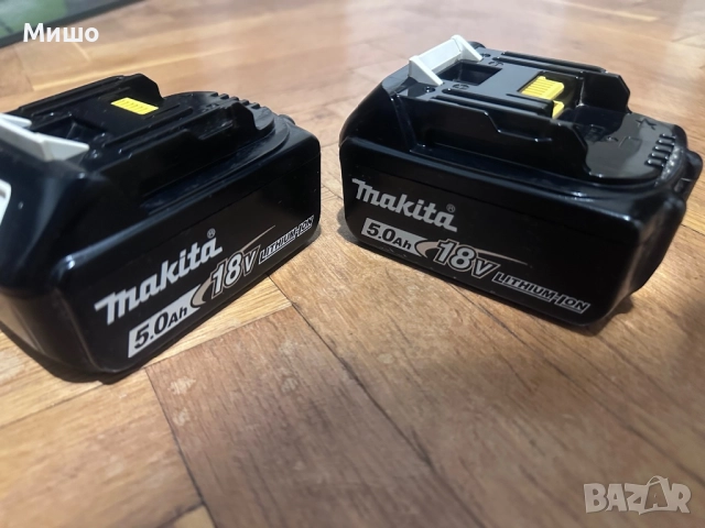 2 батерии Макита 5ан 18в като нови оригинални