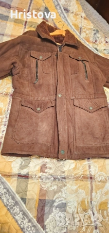 Мъжко палто агнешка кожа