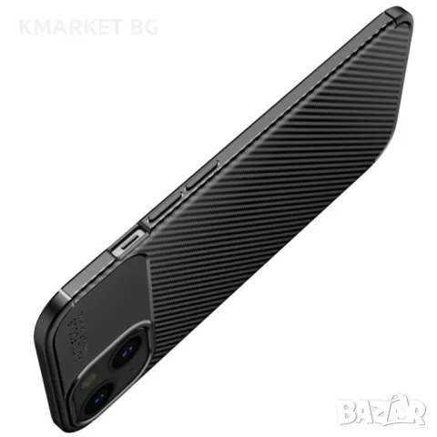 Apple iPhone 13 mini Удароустойчив Carbon Fiber Калъф и Протектор, снимка 5 - Калъфи, кейсове - 48159601