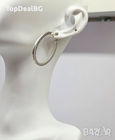 Сребърни обеци проба 925, снимка 2 - Обеци - 53901263