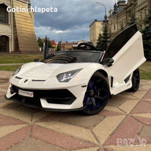 Двуместна КОЛА Licensed Lamborghini Aventador SVJ 24V с функция дрифт, снимка 1 - Детски велосипеди, триколки и коли - 46663624