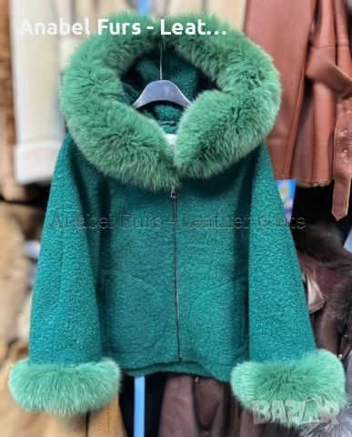 Дамски палта с естествен косъм, снимка 6 - Палта, манта - 52621323