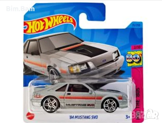 Оригинална колекционерска количка Hot Wheels '84 Mustang SVO