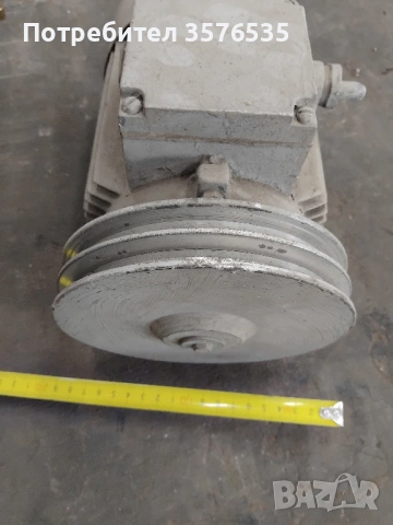 Руски алуминиев ел. двигател 0.55 kW, 1400 об/мин - на лапи, снимка 2 - Електродвигатели - 53759396