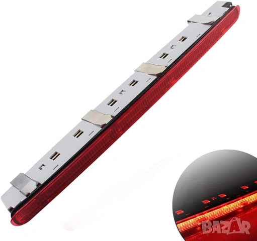 Заден стоп за Mercedes C W203, C180, C200, C220, червен, LED, задна светлина, среден стоп, багажник, снимка 9 - Аксесоари и консумативи - 53094138