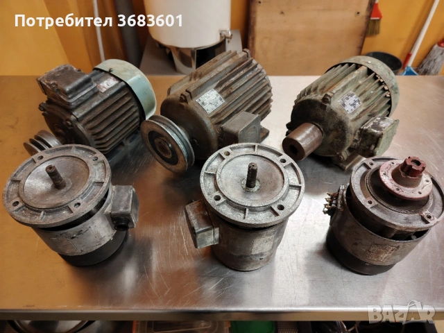  трифазни двигатели, работещи    2 €/кг