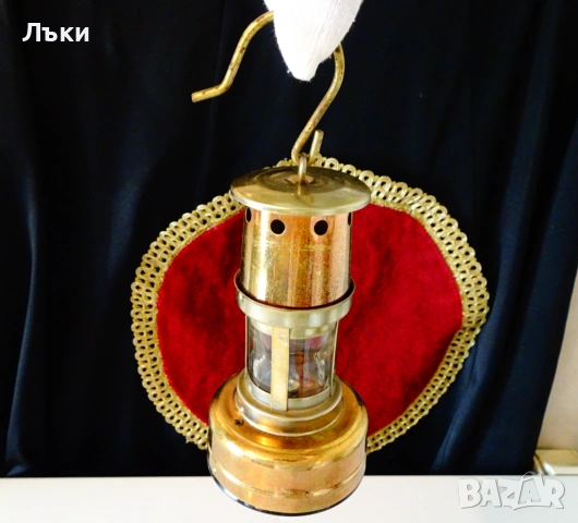 Британска медна лампа на батерии,фенер,газена лампа. , снимка 5 - Антикварни и старинни предмети - 53929308