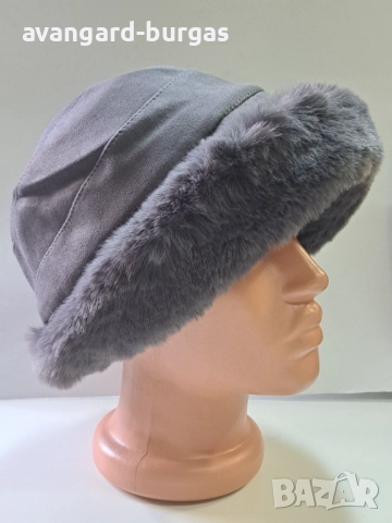 326 Дамска шапка лукс - калпак , снимка 3 - Шапки - 52530109