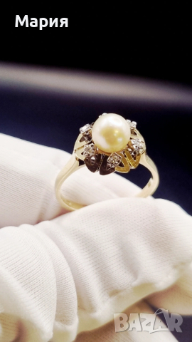 ЗЛАТЕН ПРЪСТЕН С ДИАМАНТИ 6.70ГР, снимка 6 - Пръстени - 53571204