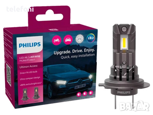 LED крушки H7/H18 Philips Ultinon Access, 12V