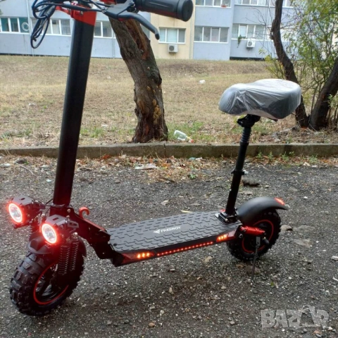 Електрически скутер, тротинетка със седалка 1200W 18AH, 55 км/ч, снимка 14 - Мотоциклети и мототехника - 51943122