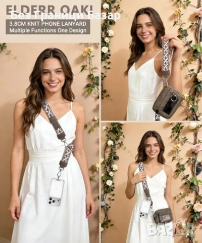 Нова Универсална презрамка за телефон с RFID портфейл за пътуване Анти кражба каишка, снимка 6 - Други - 53822592