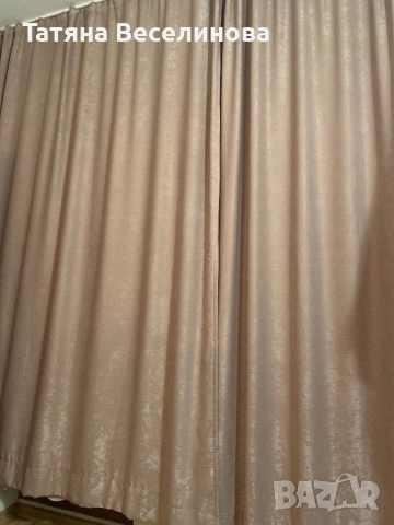 Готови ушити пердета велур пепел от рози, снимка 4 - Пердета и завеси - 53707719