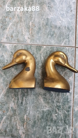 Бронзови стопери за книги Патки Пате, снимка 3 - Колекции - 54283408