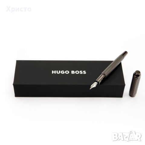 HUGO BOSS Gun метал включваща модернизирани шарки на рибена кост, снимка 2 - Ученически пособия, канцеларски материали - 46322072
