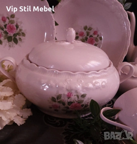 Розов порцеланов сервиз Hutschenreuther , снимка 8 - Сервизи - 52668065