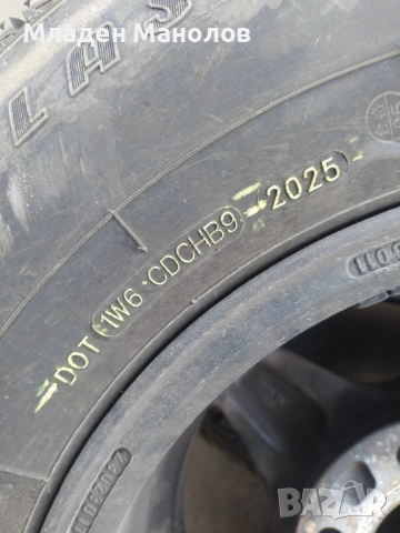 Джанти с гуми , размера се вижда на снимките , свалени са от Форд Рейнджър 2008 , гумите са чисто но, снимка 6 - Гуми и джанти - 53278441