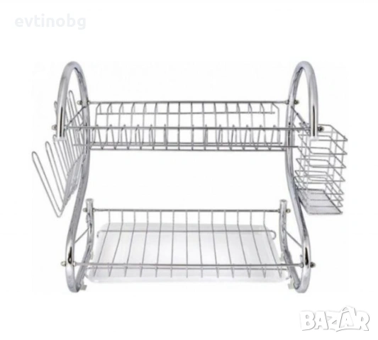 Луксозен S-образен сушилник за домакински съдове, двуредов. ТОП ЦЕНА, снимка 4 - Сушилни - 53899936