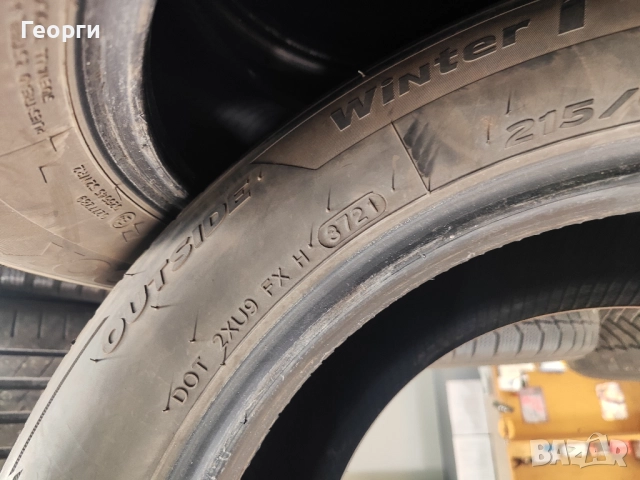 2бр.зимни гуми 215/60/16 Hankook, снимка 5 - Гуми и джанти - 52509254