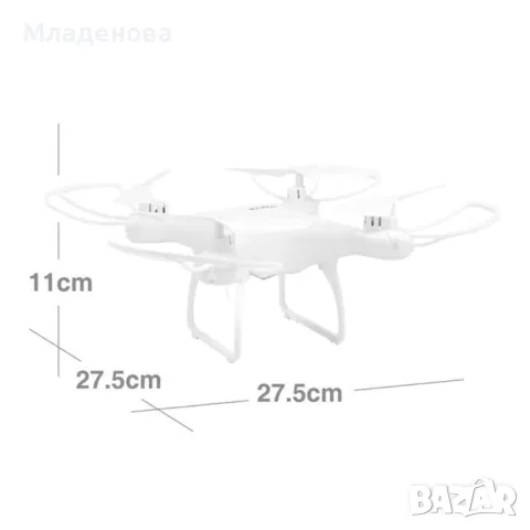 Мини дрон с възможност за поставяне на HD камера HW7021, снимка 2 - Камери - 49310805