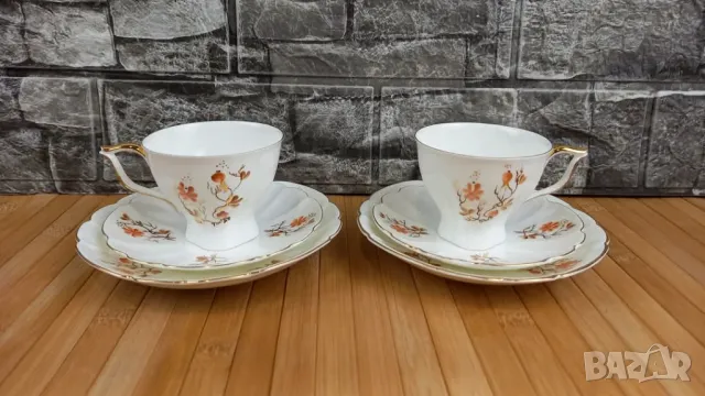 Две чаши за кафе с положна и десертначинийки - Jiesia, Литва