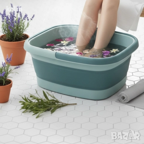 Комплект за детокс и релакс на краката – 20 сашета с 18 билки + сгъваем СПА леген, снимка 2 - Други стоки за дома - 51851283