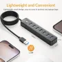 GiGimundo 7-портов USB хъб 3.0, 1M кабел с допълнителни 5V/3A, снимка 5