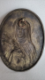 Старинна френска бронзова плоча Св.Тереза от Лизио, снимка 4