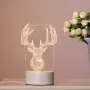 Холограмна 3D LED нощна лампа, 4W, 220V Модели:, снимка 14