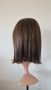 Естествена кафява перука 40 см, бразилски косъм, дантела 13x4, снимка 5