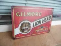 Метална табела Gilmore Lion Head моторно масло двигателно спирачна течност, снимка 2