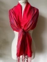 Червен шал от кашмир, коприна, пашмина/ различни видове, снимка 12