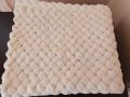 НОВО бяло бебешко одеяло ръчна изработка, размер 78/87 см, Спиди, снимка 1