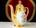 Кана баварски порцелан,чисто злато,роза,барок. , снимка 2