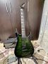 Jackson js32q transparent green burst  Floyd rose електрическа китара, снимка 1