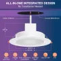 DUSKTEC Вградени LED Downlights Alexa, RGB цветни прожектори за таван 2700K-6000K, 7W, 4 броя, снимка 6