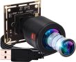ELP1080P стрийминг уеб камера с микрофон, широкоъгълен 2.8-12 варифокален обектив, IMX323 сензор, снимка 1 - Други - 45983394