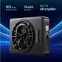 Компактен 10” автомобилен 800W(peak) активен субуфер, снимка 2