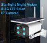 Външна соларна 4G камера с ниска мощност ден и нощ пълноцветна безжична WiFi/4G HD , снимка 4