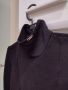 Черна блуза поло топ Alessa Алеса със златен акцент , снимка 4