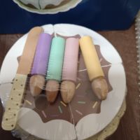 Дървена детска торта със свещички за рожден ден, снимка 7 - Образователни игри - 45159652