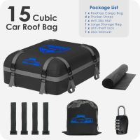 BOYUJK чанта за покрив на кола 15 куб./425 л, водоустойчива 1000D, снимка 7 - Аксесоари и консумативи - 45670097