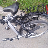 Сгъваемо алумимиево колело  марка: PROPHETE Сгъват се рамката, кормилото,седалката и педалите  7 ско, снимка 4 - Велосипеди - 45070090