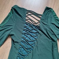Маслено зелена рокля, снимка 2 - Рокли - 45650296