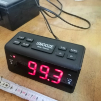 Радио-часовник будилник FM AM радио LED дисплей HRJ-248, снимка 1 - Друга електроника - 45038569